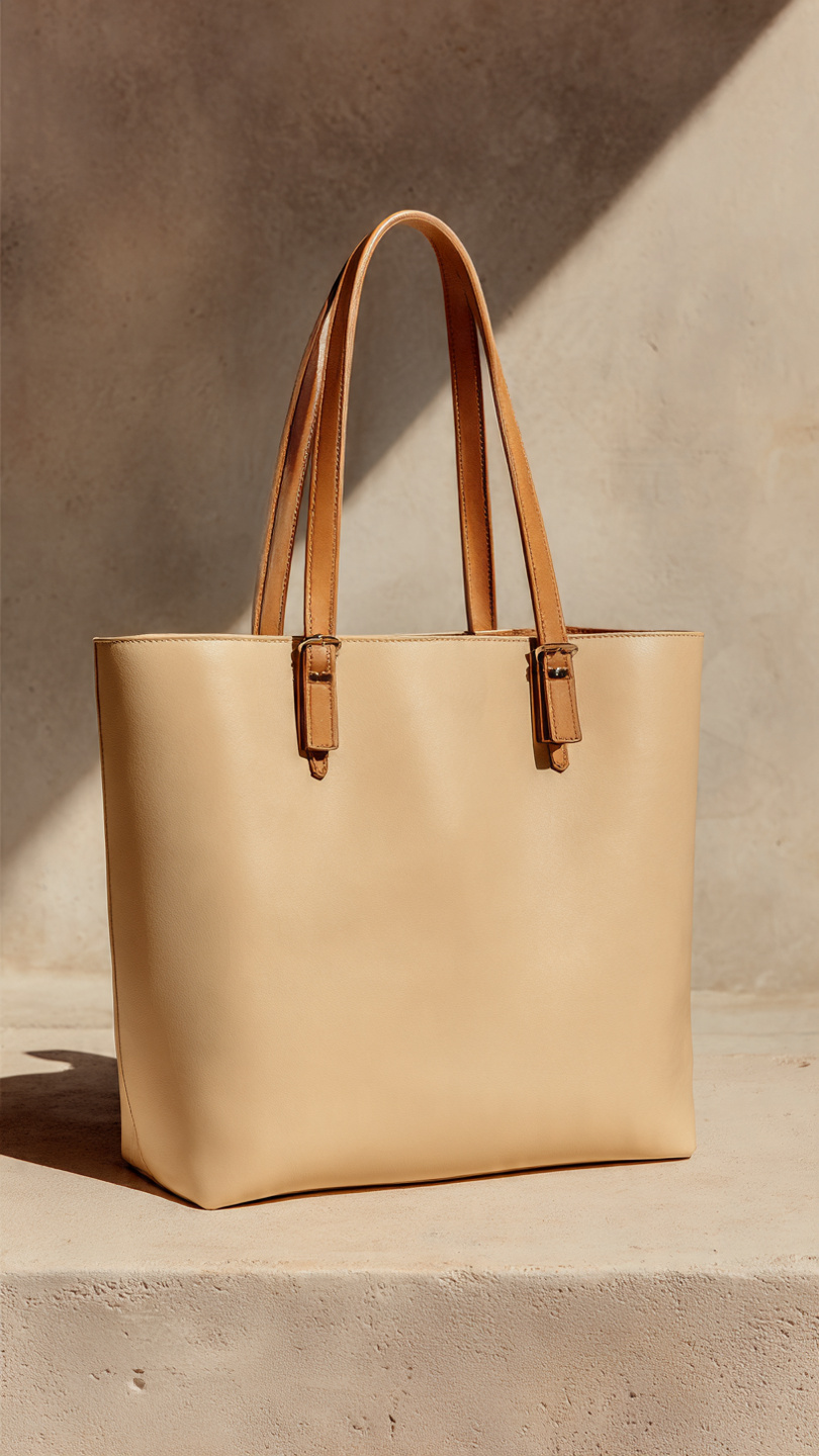 Structured Leather Tote